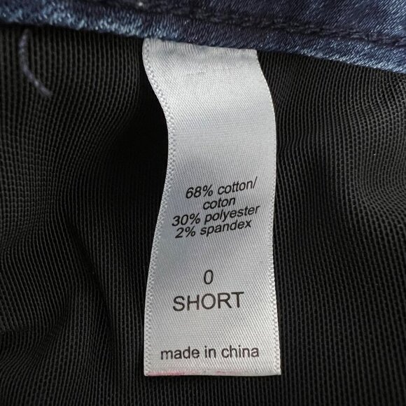 Maurices Womens Ever Flex Skinny Jeans Button Fly Raw Cuff Size 0 Short - Picture 9 of 9